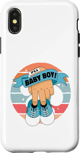 Vista 5 de It's a boy, Pregnancy, New Parents, Gender Reveal Newborn Case for iPhone XR