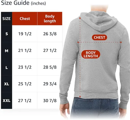 Vista 4 de The Myth Full-Zip Hoodie - Unique Hooded Sweatshirt - Word Art Hoodie