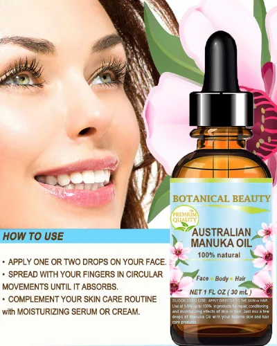Vista 5 de Botanical Beauty Aceite de manuka wild growth crudo 100% natural virgen sin refinar aceite portador prensado en frío. para el cuidado de la piel