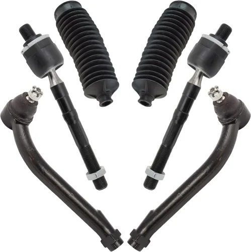 Vista 331 de TRQ Kit de dirección delantera con barra de acoplamiento de fuelle de piñón y cremallera compatible con Toyota Echo 2000-2005