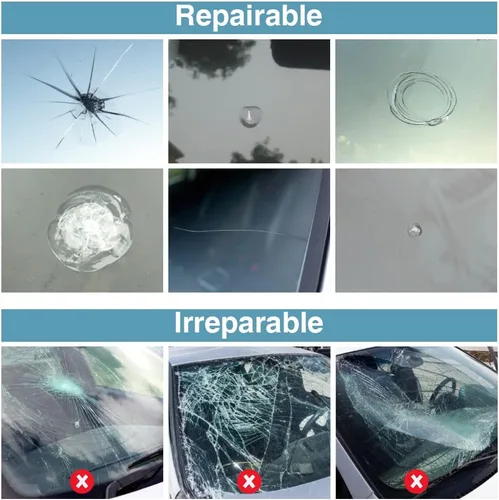 Vista 3 de 2 Bottles Car Windshield Repair Kit - Windshield Chip Repair Kit for Cracks