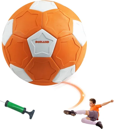 Vista 5 de Swerve and Curve - Balón de fútbol tamaño 4, pelota de entrenamiento de fútbol con paneles especiales para jugar, juegos de actividades al aire