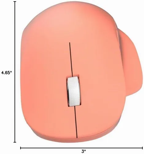 Vista 3 de Microsoft Ratón ergonómico Bluetooth - Peach (222-00033)