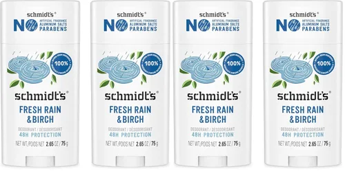 Vista 7 de Schmidt's Desodorante vegano sin aluminio Fresh Rain & Birch 2.65 oz 2