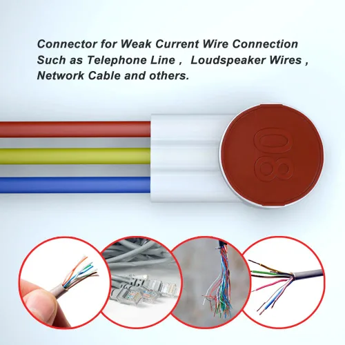 Vista 2 de UR2 IDC - Conector a tope autopelante, aislado y resistente a la humedad, cable a cable para 2 o 3 cables (50)