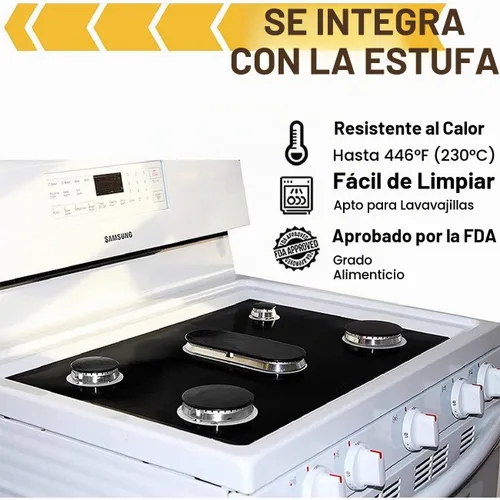 Vista 2 de Guardia de estufa, protector superior de estufa, cubierta de estufa, protector de guardia de estufa para quemadores de gas Samsung, cubiertas