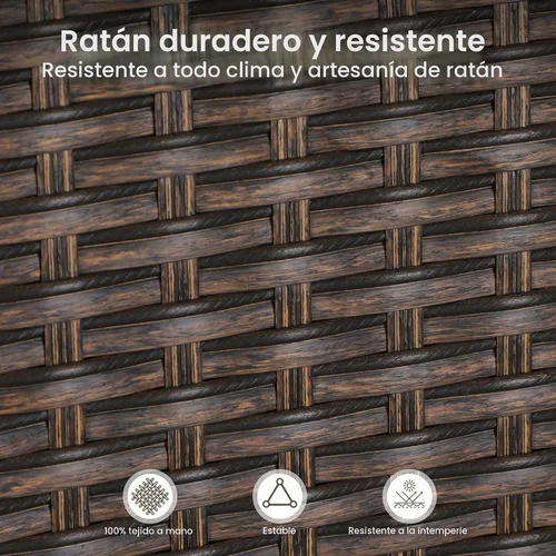 Vista 7 de PHI VILLA Juego de comedor al aire libre de 7 piezas para 6, mesa rectangular de hierro forjado de 152 cm con orificio para sombrilla y sillas