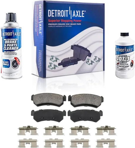 Vista 66 de Detroit Axle - Pastillas de freno de cerámica delanteras Reemplazo de pinza de freno derecha para Dodge Ram 1500 Dakota, Ram 1500 Classic - Juego