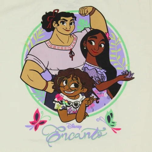 Vista 2 de Disney Encanto Luisa Isabela Mirabel Logo Graphic Print Camiseta para mujer