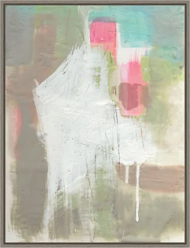 Vista 17 de Amanti Art Framed Canvas Wall Art 24x18 Retro Splash II by Jennifer Goldberger, Framed Wall Art Canvas, Abstract Artwork, Traditional Decor, Medium