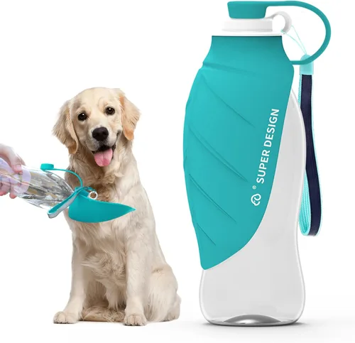 Vista 9 de SUPERDESIGN Botella de agua para perro, botella de agua portátil para perros pequeños a grandes, botella de agua de viaje para perros a prueba