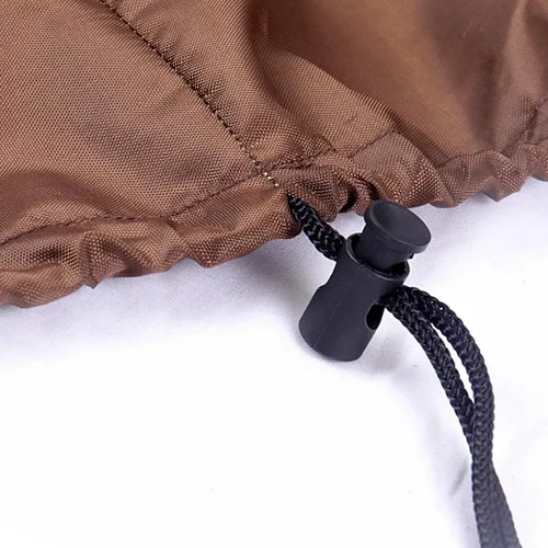 Vista 2 de Juego de sillas de mesa de patio con agujero para paraguas, resistente al agua, funda para muebles de exterior, rectangular, ovalada, para mesa