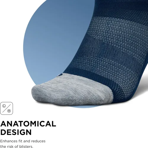 Vista 54 de Feetures Elite Light Cushion Mini Crew Sock - Calcetines deportivos con compresión dirigida