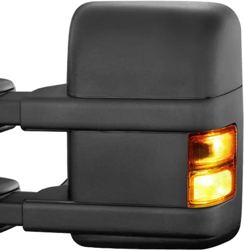 Vista 5 de HERCOO Lentes de luz de marcador de espejo lateral ámbar con LED Compatible con señal de giro de repuesto del mercado posterior para F250 F350 F450