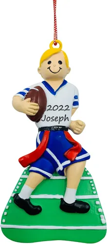 Vista 9 de Adornos navideños de béisbol personalizados