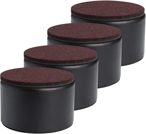 Vista 9 de Ezprotekt Elevadores de cama y muebles de 2 pulgadas, elevadores redondos pesados para sofá y sillas, ancho de 2.4 pulgadas, añade 2 pulgadas