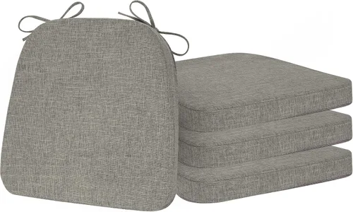 Vista 15 de ELFJOY - Cojines antideslizantes para sillas de comedor, color gris oscuro