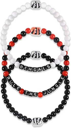 Vista 15 de FOCO NFL unisex-adult NFL Team Logo Officially Licensed 3-Pack Beaded Friendship Bracelets