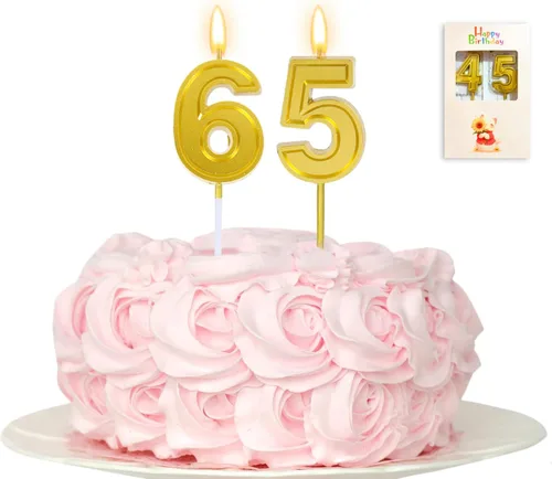 Vista 16 de Vela de 10 cumpleaños número 10, vela dorada de 10 cumpleaños niño niña décimo pastel para cumpleaños de diez años, boda, aniversario, fiesta