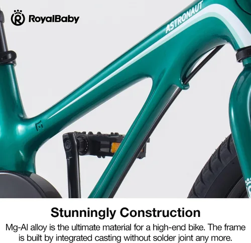 Vista 5 de RoyalBaby Astro Kids Bike 14-18 Inch Magnesium Alloy Bicycle Verde