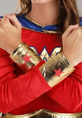 Vista 5 de Vestido de Manga Larga de Wonder Woman para Adultos Multicolor
