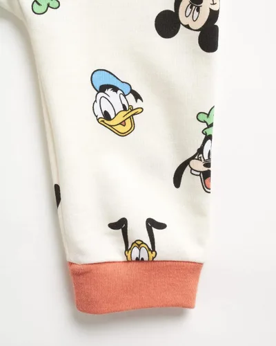 Vista 15 de Disney Mameluco de Mickey Mouse para bebé, 2 piezas, sin mangas, overol y camiseta (0-24 meses)