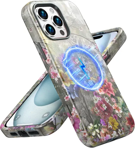 Vista 39 de Magsafe - Funda protectora para iPhone 13/14, a prueba de golpes, a prueba de caídas, funda inalámbrica para parachoques, protección híbrida