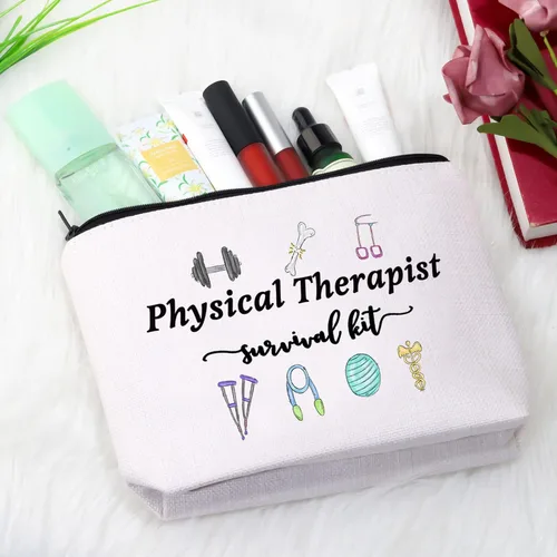Vista 4 de GJTIM Physical Therapist Gift PT Apreciation Thank You Gift Physical Therapist Survival Kit Bolsa de maquillaje