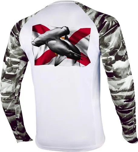 Vista 50 de Palmyth - Camiseta de pesca para hombre, con manga larga, protección solar ultravioleta FPU 50+, con bolsillo