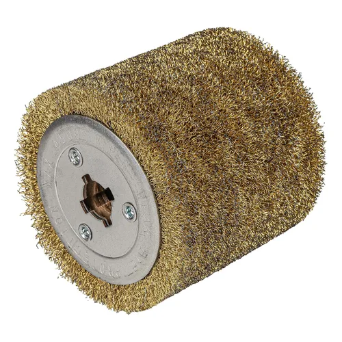 Vista 8 de Tambor de cerdas de nylon, #60, para remoción de escala y óxido, 4.33" x 4", 110x100mm, para máquina pulidora bruñidora