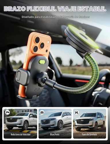 Vista 5 de Bracketron TripGrip PRO - Soporte para teléfono de automóvil, soporte para teléfono para tu automóvil con cuello de cisne flexible de 7.5 pulgadas