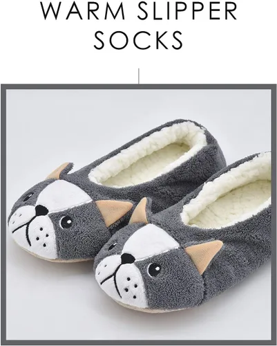 Vista 5 de DICUIRD Pantuflas para mujer, de corte bajo, cómodas y cálidas, antideslizantes, para dormitorio