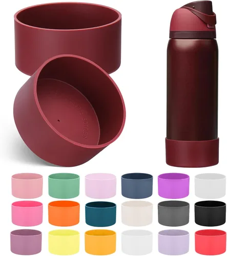 Vista 13 de Mity rain Bota de silicona 2PCS para botella de agua Owala FreeSip Malvavisco tímido