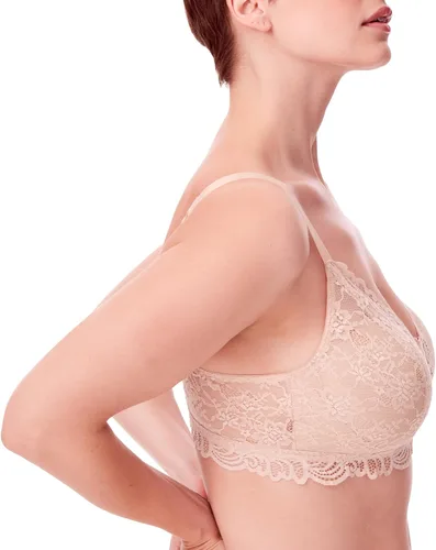 Vista 2 de Bali Brasier de encaje Desire sin varillas, cobertura completa, sin varillas, para mujer