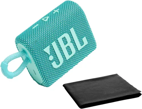 Vista 7 de JBL Go 3 Altavoz Bluetooth Portátil Inalámbrico Impermeable IP67 a Prueba de Polvo para Exteriores (Azul Rosa)