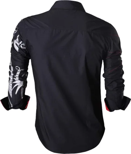 Vista 13 de jeansian - Camisas de manga larga de ajuste entallado para hombre (8397), con botones, informales y de vestir.