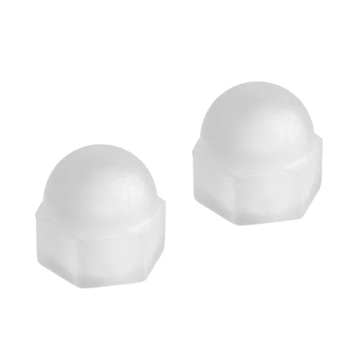 Vista 14 de Tuercas hexagonales de bellota M10, tuercas de cabeza de cúpula de nailon, hexagonales, tuercas decorativas para tornillos, tornillos, tono blanco