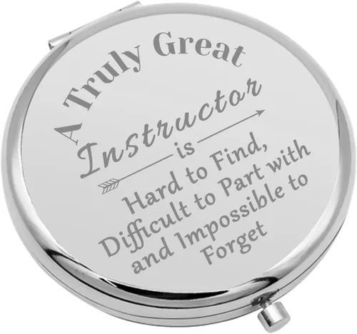 Vista 8 de Regalo de agradecimiento para instructores, espejo de maquillaje compacto para instructores, regalos de estudiantes instructores, regalos