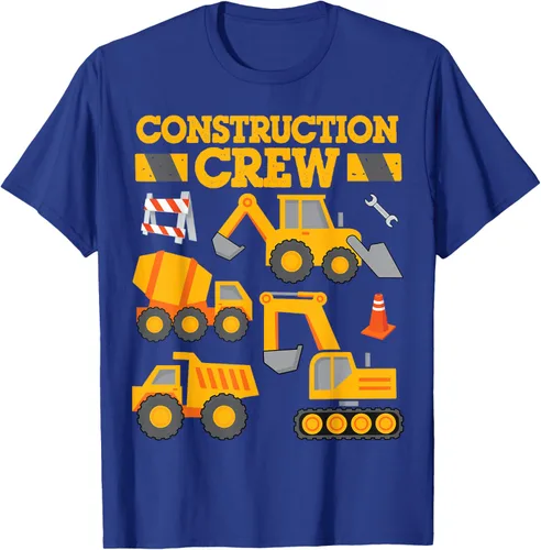 Vista 26 de Construction Crew Worker Excavator - Camiseta para niños y niñas Negro
