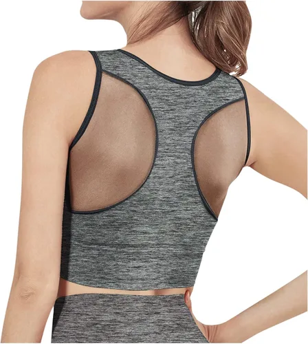 Vista 2 de Fitness Tops Leaf Best of Sports Sports Bras for Women Open Back Breast Cancer Tights for Plus Women Copper Shirts Leg