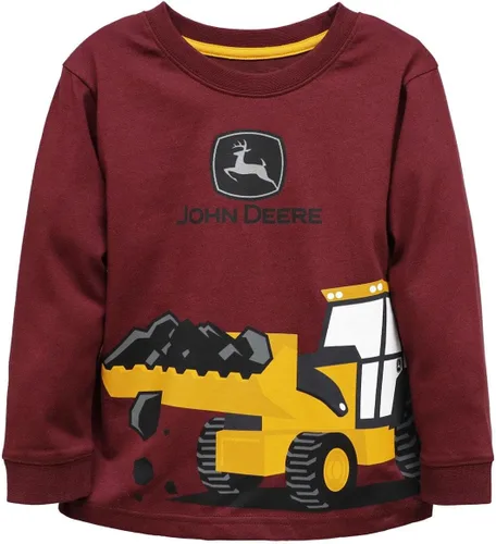 Vista 2 de John Deere Toddler Front Loader Long Sleeve Construction Shirt J4T126RT