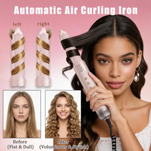 Vista 2 de Cepillos de cabello de aire caliente 6 en 1 y cepillo de soplado - Cepillo secador de pelo de 110,000 RPM - Cepillo secador de cabello - Secado
