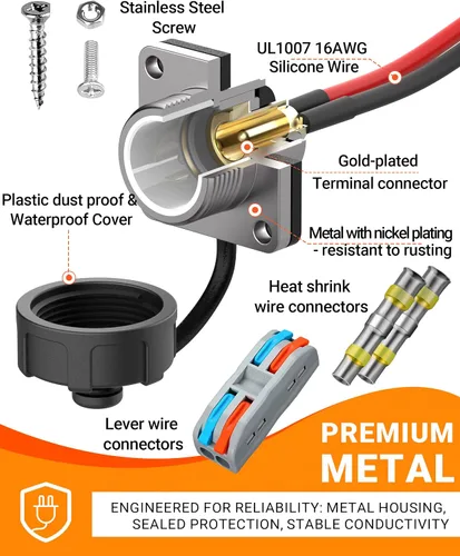 Vista 2 de Starlink - Kit de paso de pared mini impermeable DC 5.5x2.1