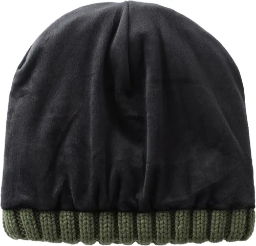 Vista 3 de Home Prefer Gorro de invierno para hombre, con forro polar de lana, gorro de punto cálido