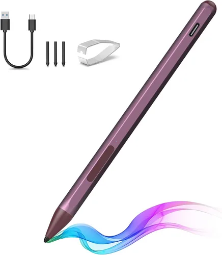 Vista 23 de Lápiz táctil para HP Envy X360 Pavilion X360 Spectre X360 Spectre X2 Envy X2 Recargable MPP 2.0 Lápiz táctil con inclinación activa con sensibilidad