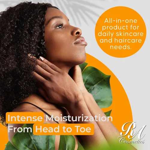 Vista 4 de RA COSMETICS Manteca de karité batida, pepino-melón, 6 onzas, manteca de karité africana 100% pura y natural para hombres y mujeres, hidratante