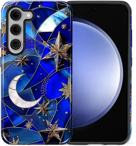 Vista 86 de Funda compatible con Samsung Galaxy S23, funda híbrida de protección rígida de 2 capas, a prueba de golpes, funda protectora resistente para Lata