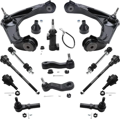 Vista 114 de Detroit Axle - Kit de extremo de 12 piezas para Ford Explorer Mercury Mountaineer 1998-2001 1999 2000, 2 brazos de control delanteros superiores