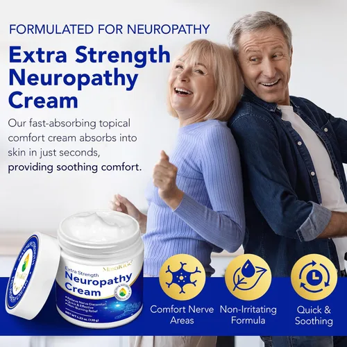 Vista 6 de Crema neuropatía, crema calmante para neuropatía, máxima fuerza para pies, manos, piernas y espalda, fórmula no grasosa, a base de plantas