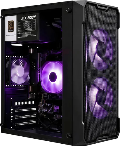 Vista 9 de PC para juegos, RTX 3060 Ti 8GB, AMD Ryzen 5 5500, 16 GB de RAM